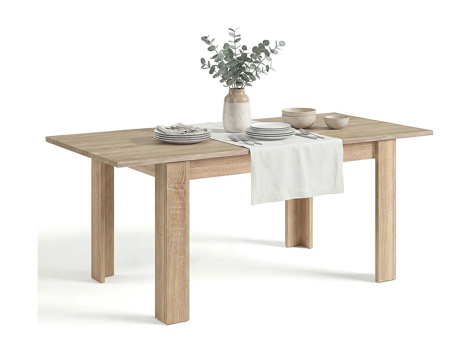 Mesa de jantar extensível 140-190x90 cm Sira