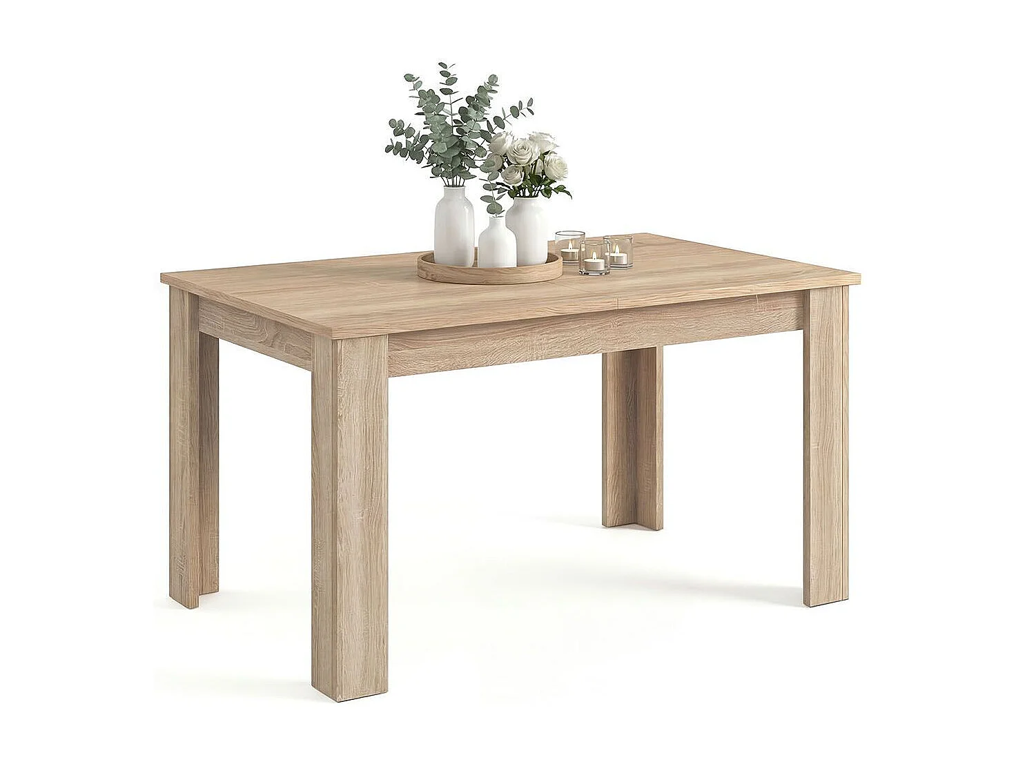 Mesa de jantar extensível 140-190x90 cm Sira