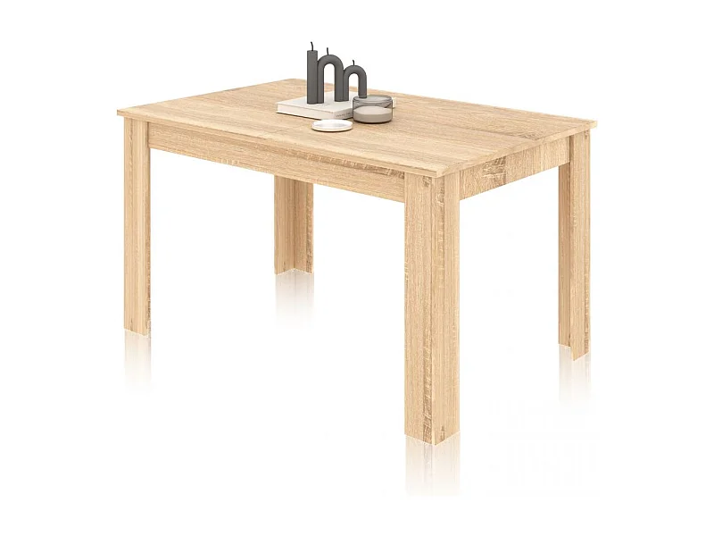 Mesa de comedor extensible roble canadian 140-190x90 cm Danna Roble Canadian