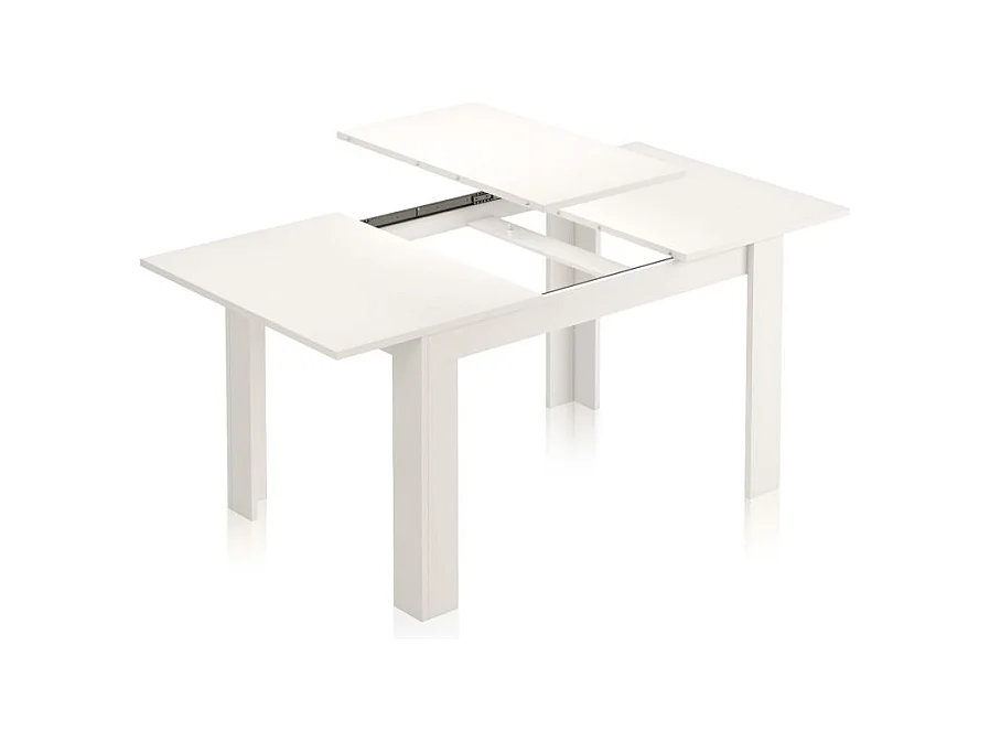 Mesa de comedor extensible Danna 140 Blanco Brillo