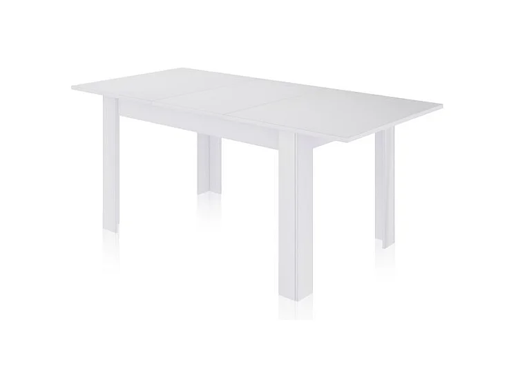 Mesa de comedor extensible Danna 140 Blanco Brillo