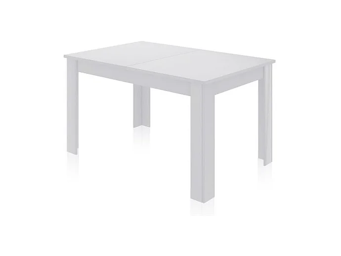 Mesa de comedor extensible Danna 140 Blanco Brillo