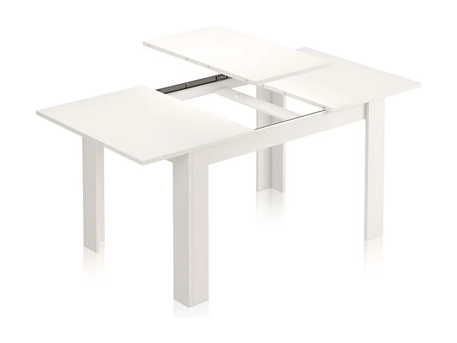 Mesa de comedor extensible Danna 140 Blanco Brillo