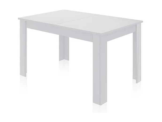 Mesa de comedor extensible Danna 140 Blanco Brillo