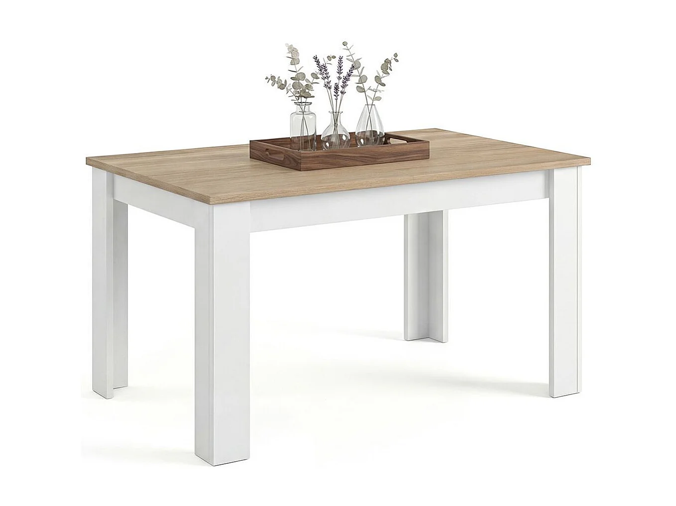 Mesa de jantar extensível 140-190x90 cm Sira