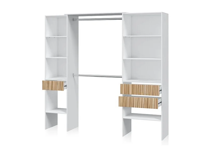 Armario vestidor Nitza Blanco Artik (Blanco Mate) - Natur