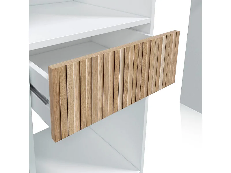 Armario vestidor Nitza Blanco Artik (Blanco Mate) - Natur