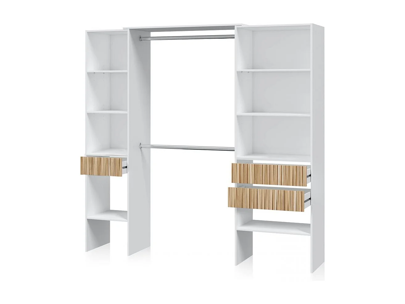 Armario vestidor Nitza Blanco Artik (Blanco Mate) - Natur