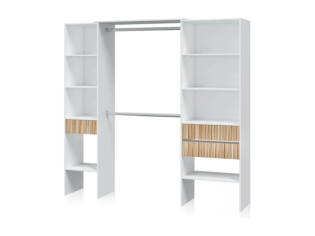 Armario vestidor Nitza Blanco Artik (Blanco Mate) - Natur