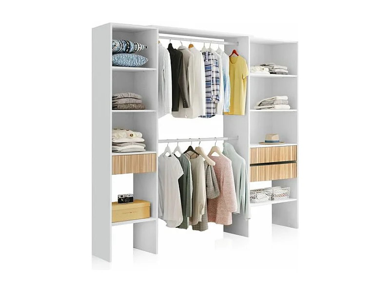 Armario vestidor Nitza Blanco Artik (Blanco Mate) - Natur