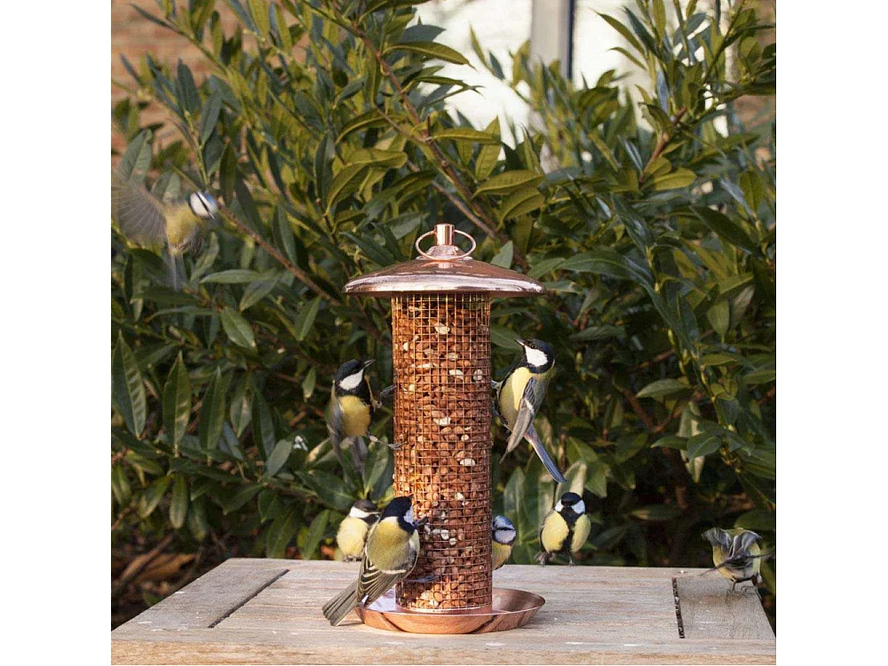 Mangeoire à oiseaux Plaqué cuivre - cacahuètes