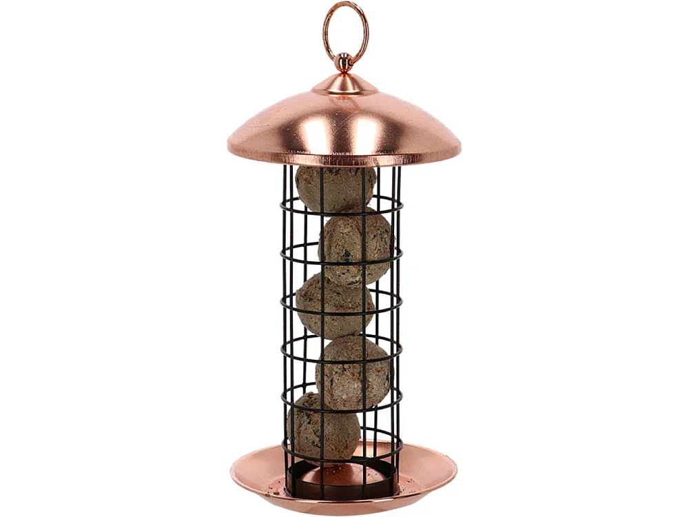 Mangeoire à oiseaux Plaqué cuivre - boules de graisses