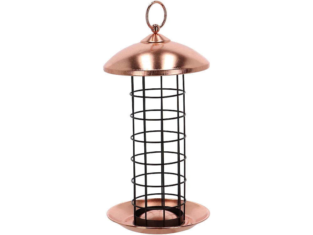 Mangeoire à oiseaux Plaqué cuivre - boules de graisses