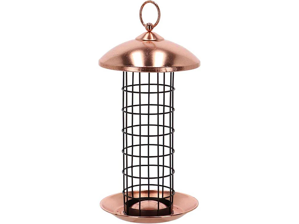 Mangeoire à oiseaux Plaqué cuivre - boules de graisses