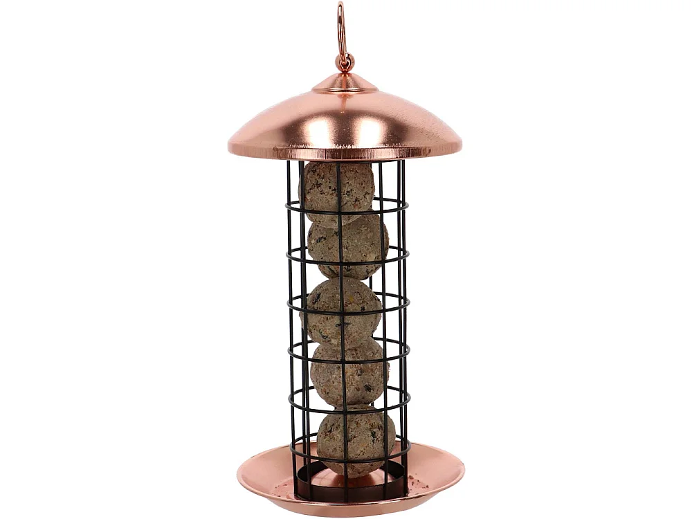 Mangeoire à oiseaux Plaqué cuivre - boules de graisses