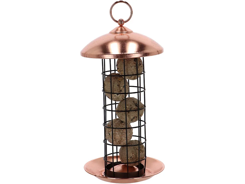 Mangeoire à oiseaux Plaqué cuivre - boules de graisses