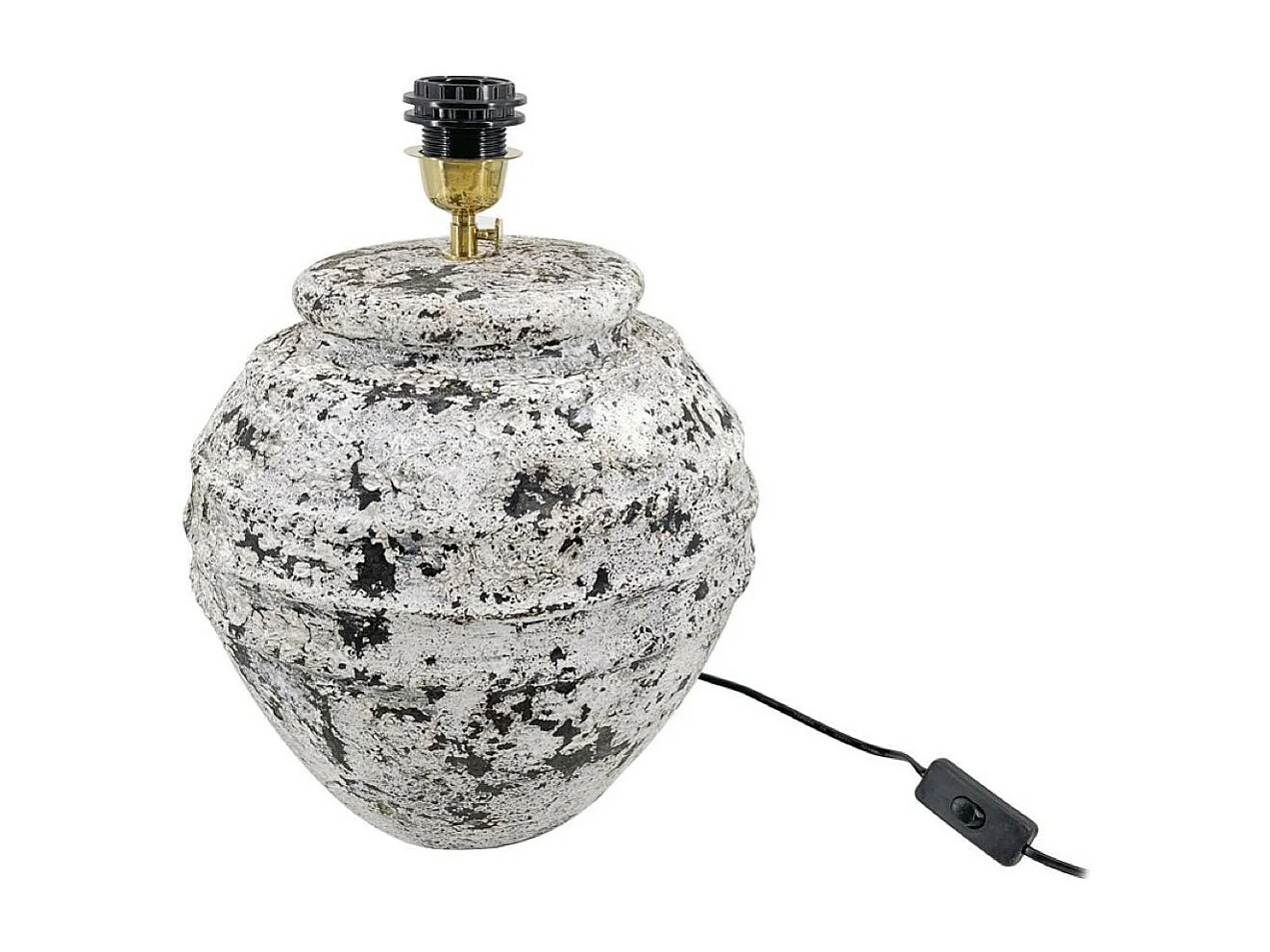 Lampe terre cuite TerreCuite Blanc - Décoration d'Autrefois