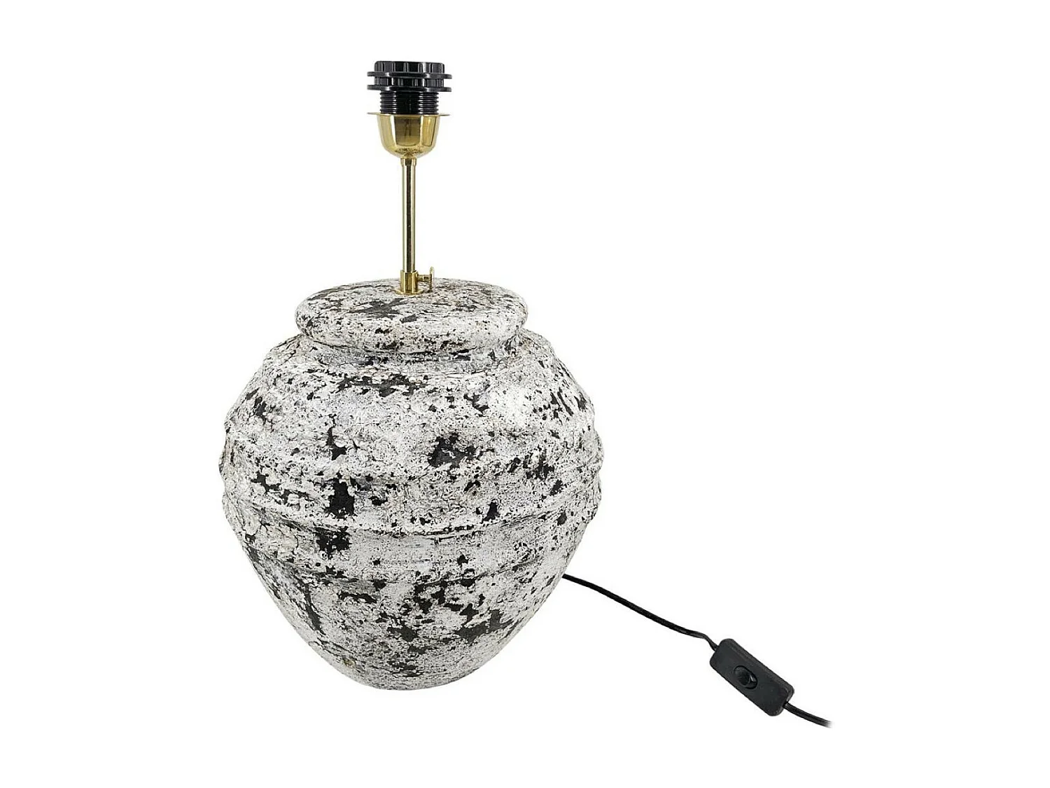 Lampe terre cuite TerreCuite Blanc - Décoration d'Autrefois