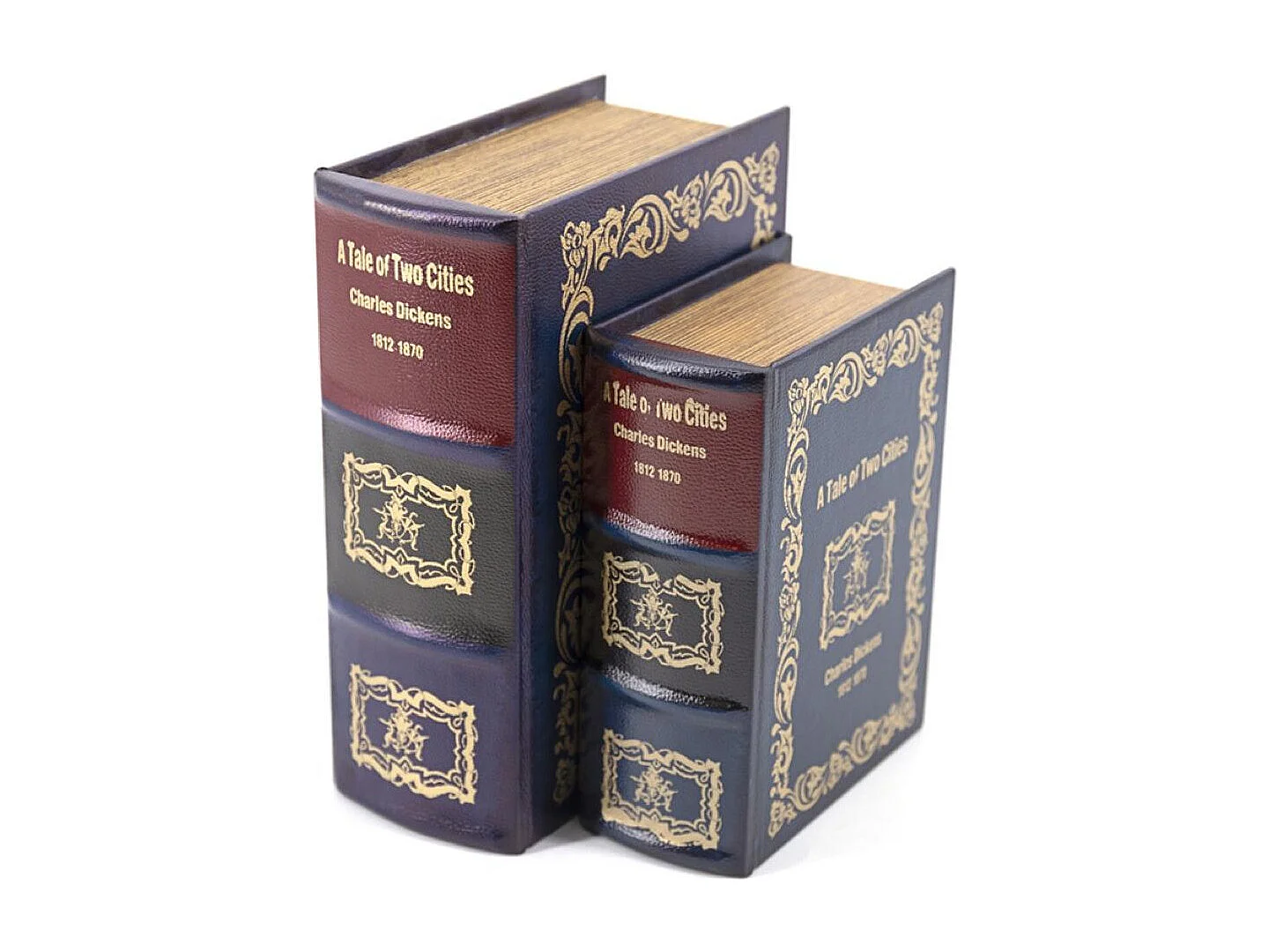Livre tale of two cities carton similicuir Carton Bleu - Décoration d'Autrefois
