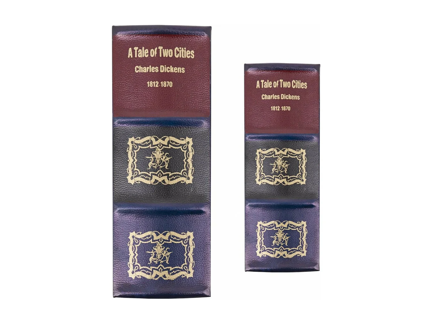 Livre tale of two cities carton similicuir Carton Bleu - Décoration d'Autrefois