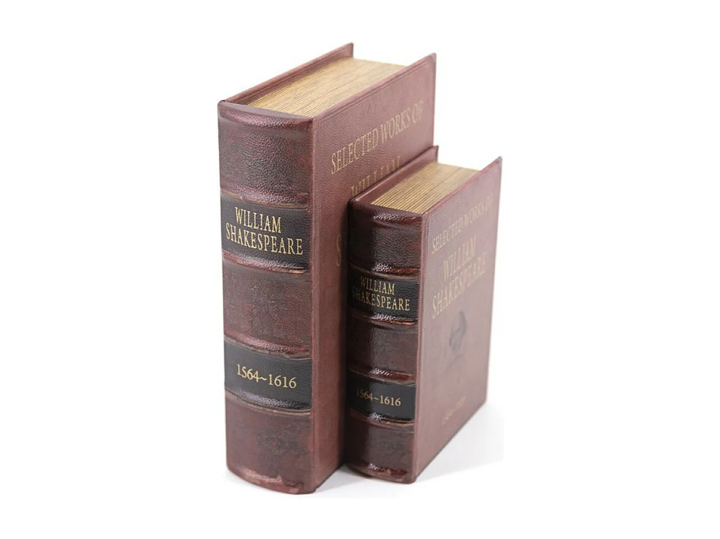 Livre william shakespeare carton similicuir Carton Rouge - Décoration d'Autrefois