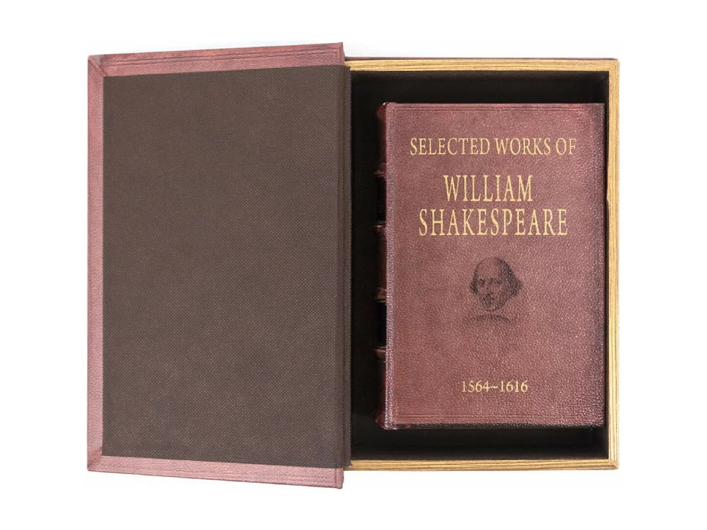 Livre william shakespeare carton similicuir Carton Rouge - Décoration d'Autrefois