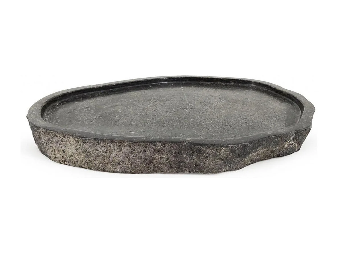 Assiette pierre de rivière Pierre de Rivière Gris - Décoration d'Autrefois