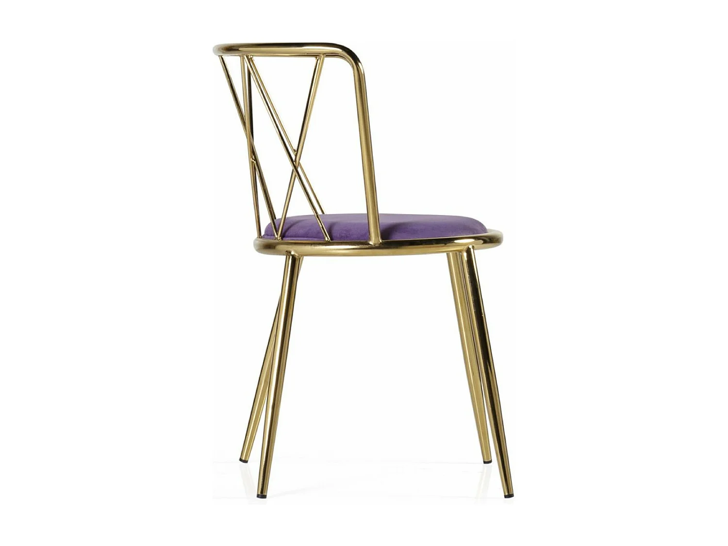 Chaise Polyester Violet - Décoration d'Autrefois