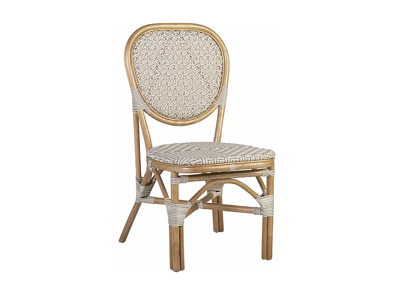 Chaise rotin Plastique Marron - Décoration d'Autrefois