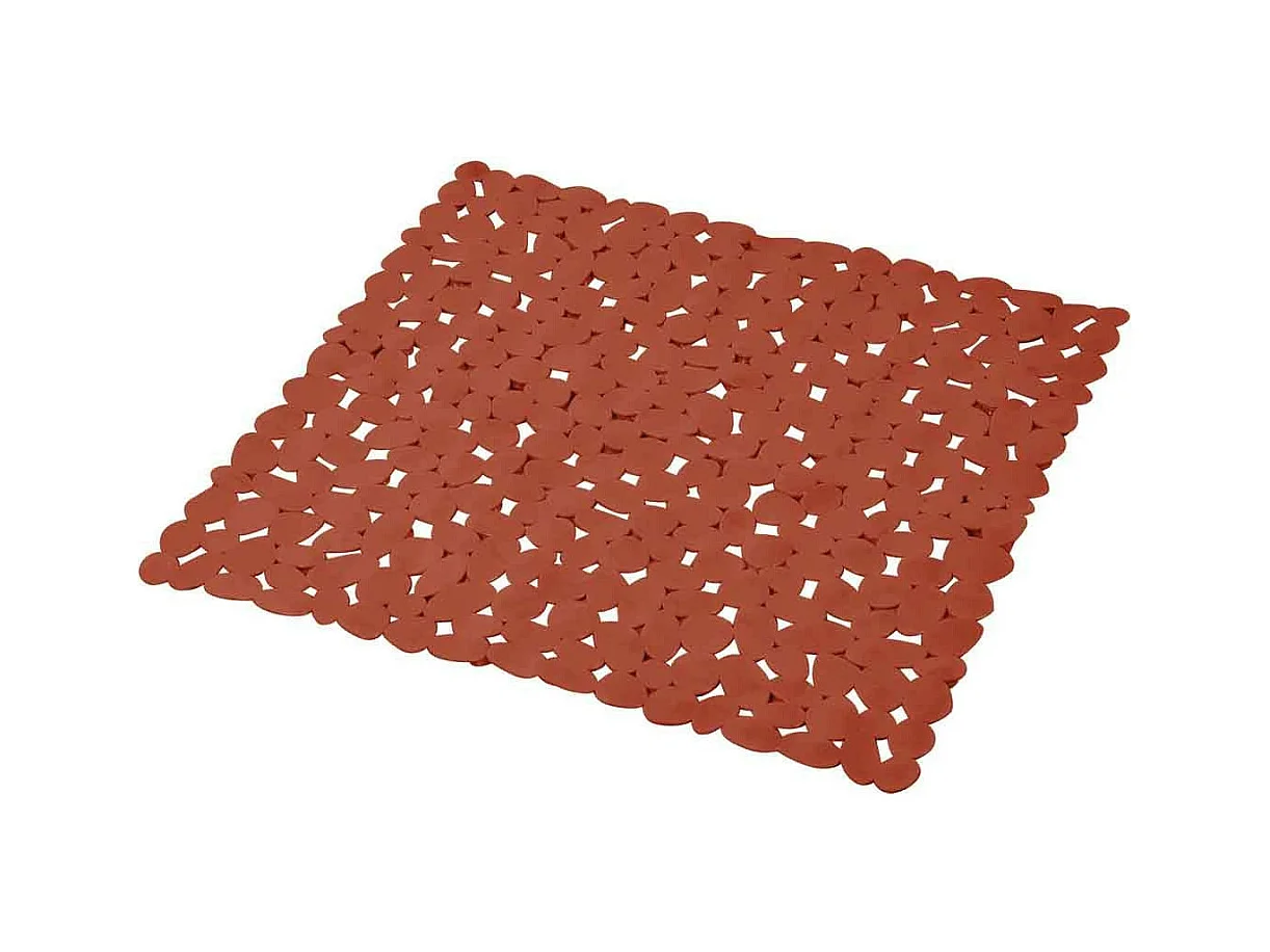 Fond de Douche Galets "Vitamine" 52x52cm Terracotta