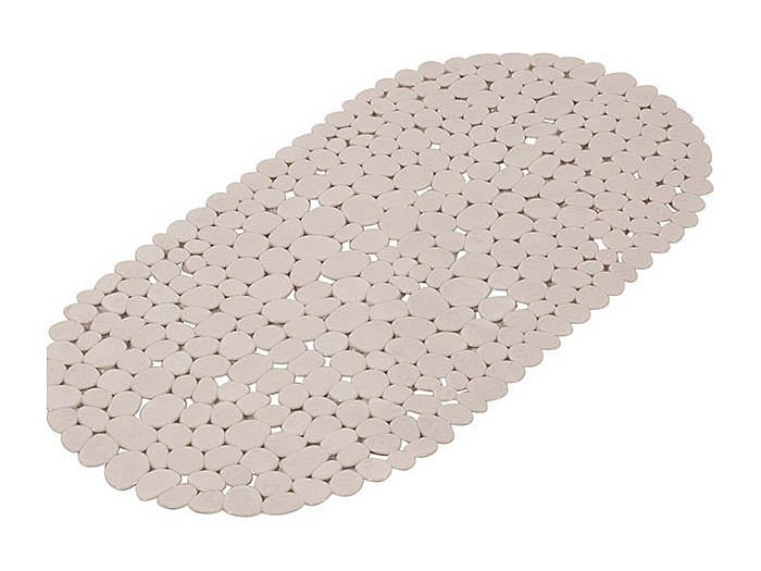 Fond De Baignoire Antidérapant Galets – Dimensions 36x69 Cm – Couleur Sauge – 100% PVC, Label Oeko-Tex