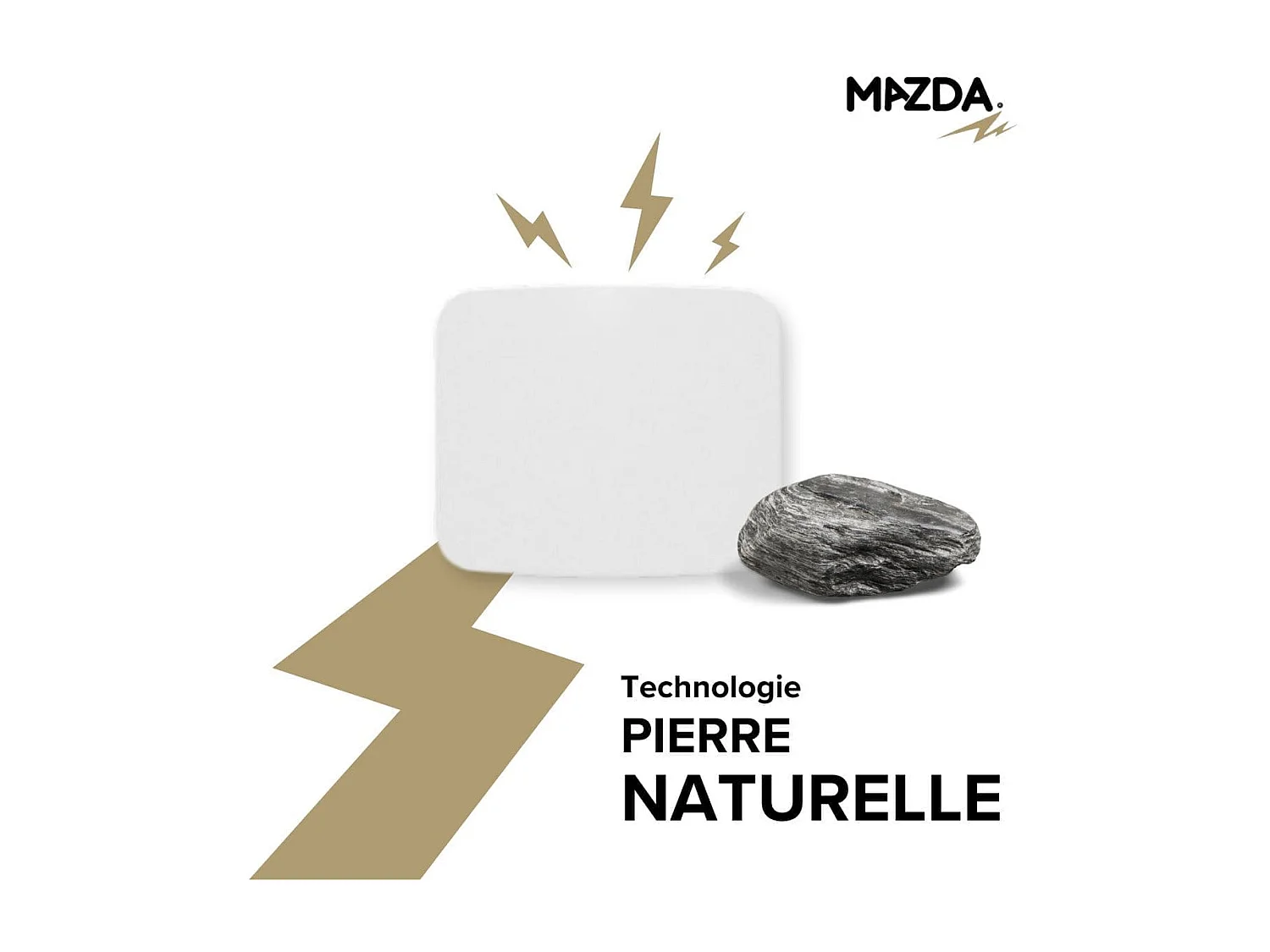 Chauffage pierre naturelle inertie sèche 1000W - Mazda