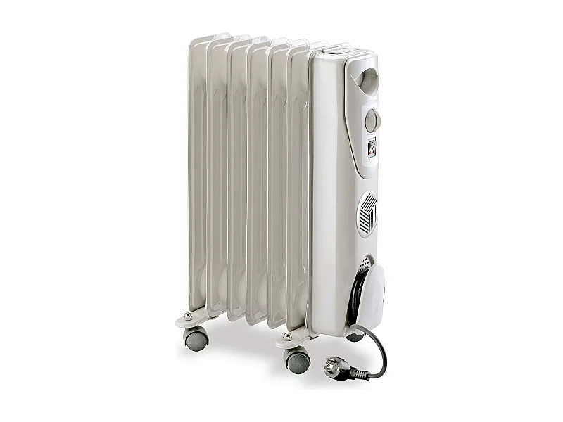 Chauffage d'appoint bain d'huile - 600/900/1500W - Blanc - Dio