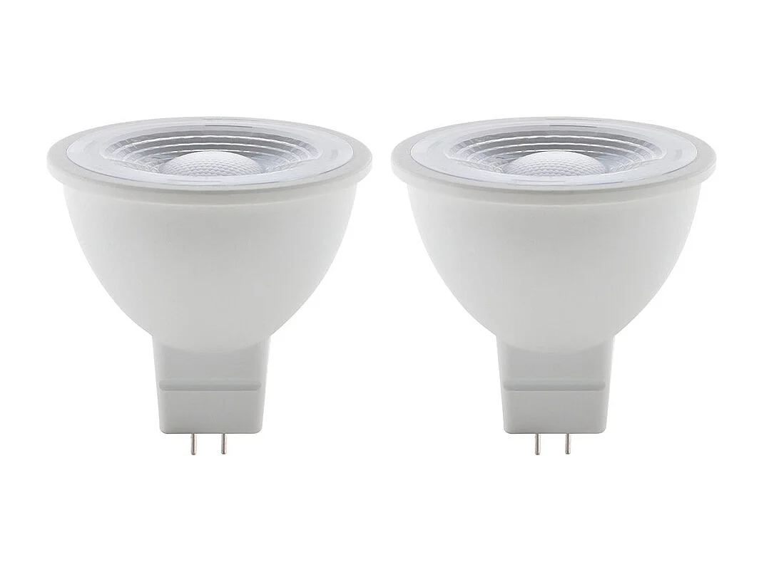 Lot de 2 spots LED 3,5W GU5,3 250lm 2700K - Blanc chaud - Elexity