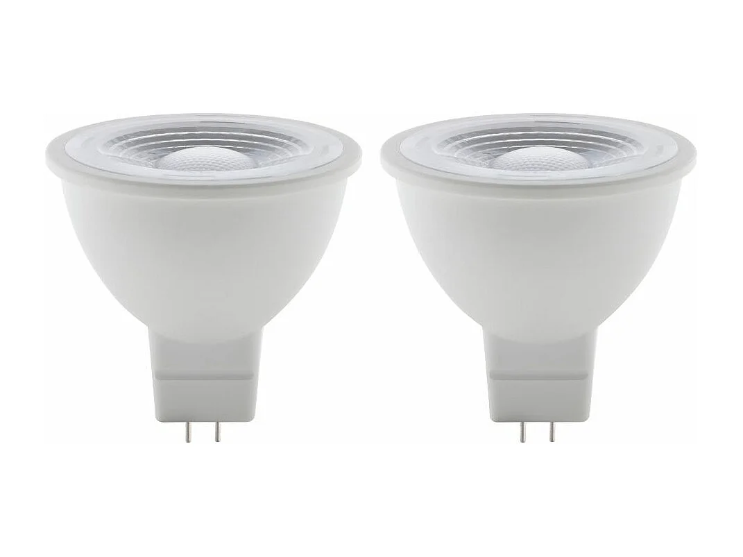 Lot de 2 spots LED 5W GU5,3 350lm 2700K - Blanc chaud - Elexity