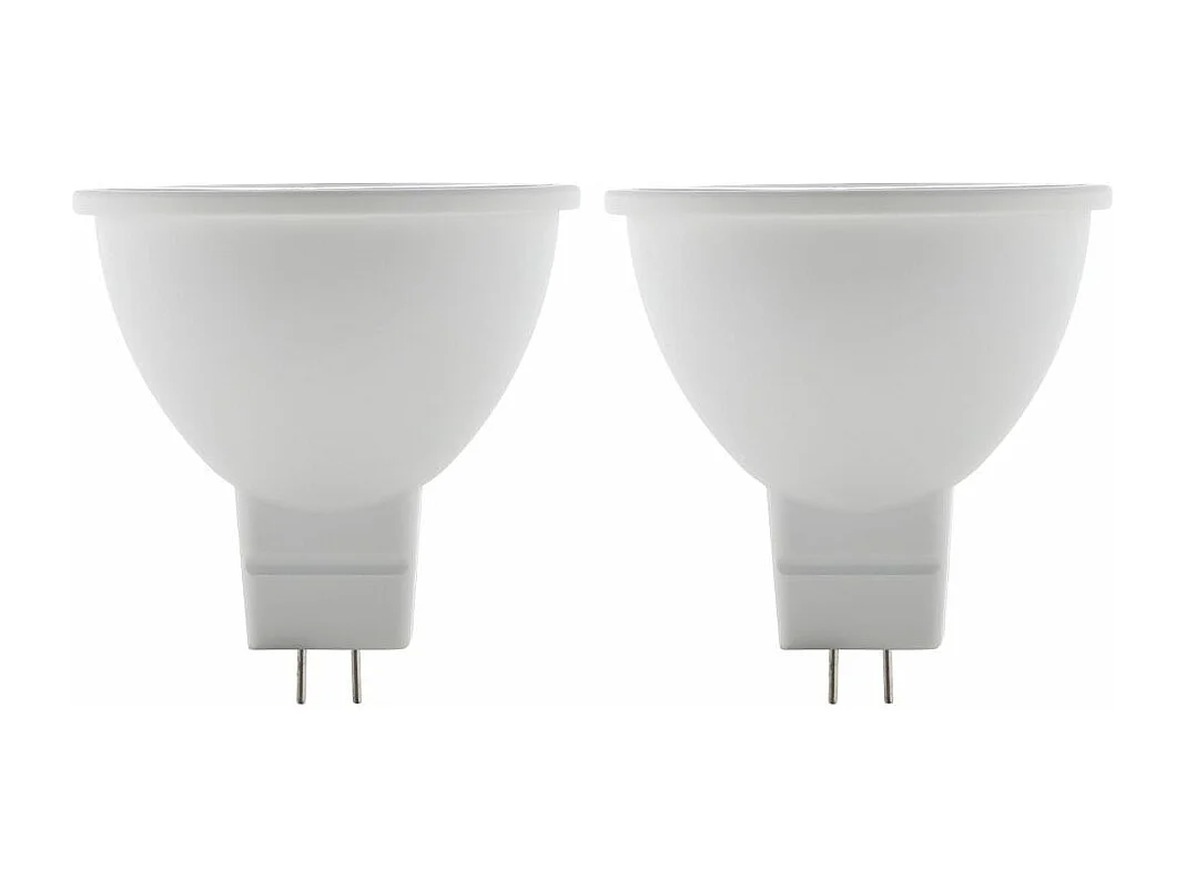Lot de 2 spots LED 5W GU5,3 350lm 2700K - Blanc chaud - Elexity