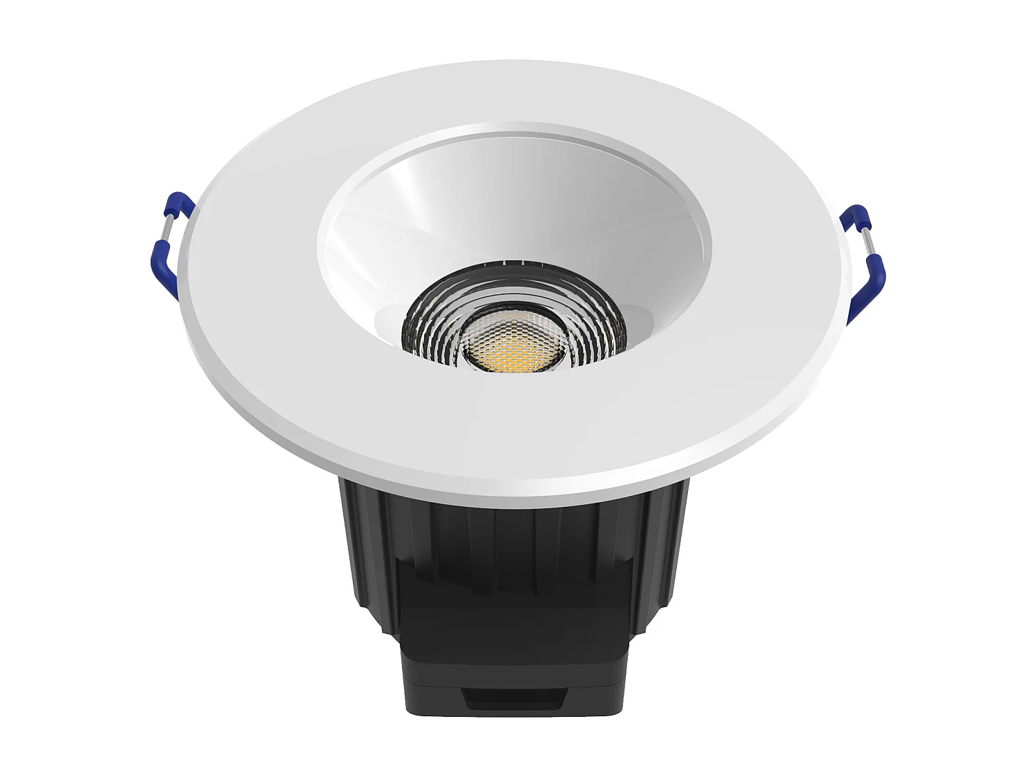 Spot dimmable spécial Salle de Bains (9W 520lm 2700K 38Â°) - Blanc et chrome - Voltman