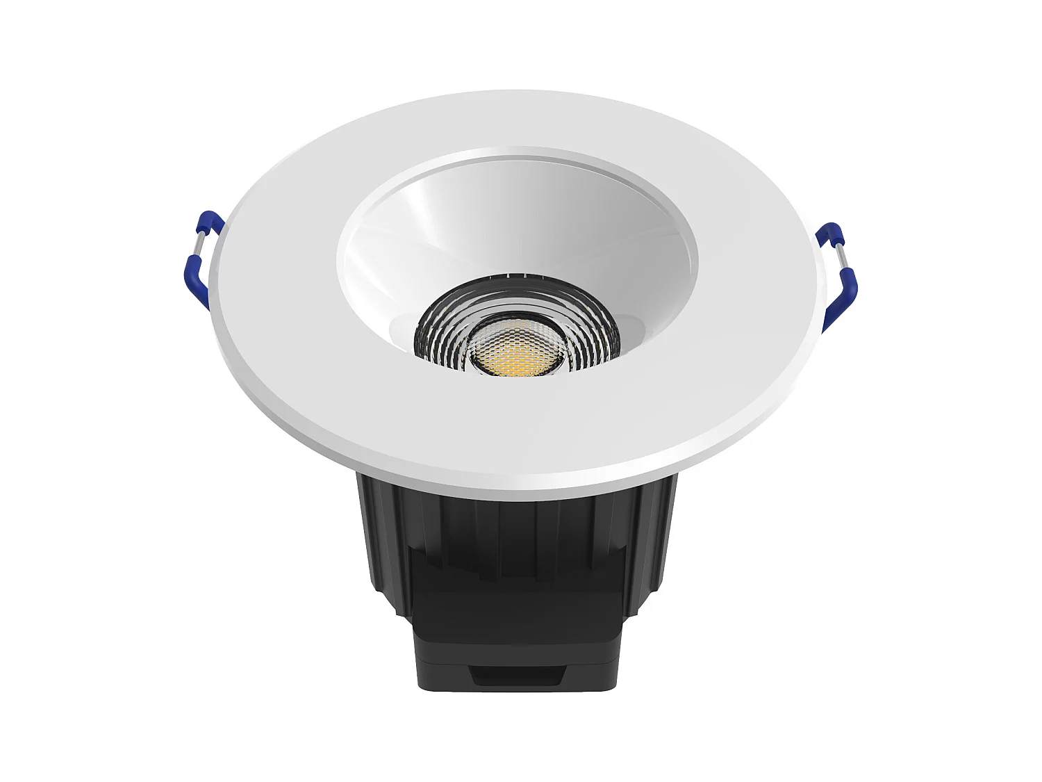 Spot dimmable spécial Salle de Bains (9W 520lm 2700K 38Â°) - Blanc et chrome - Voltman