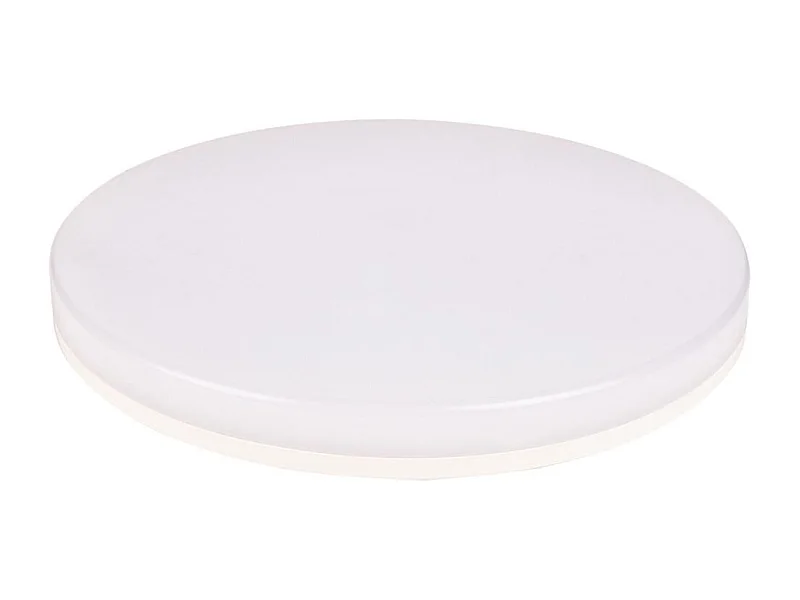 Plafonnier rond spécial Salle de Bain IP44 (15 W 1350lm 4000K) - Blanc - Voltman
