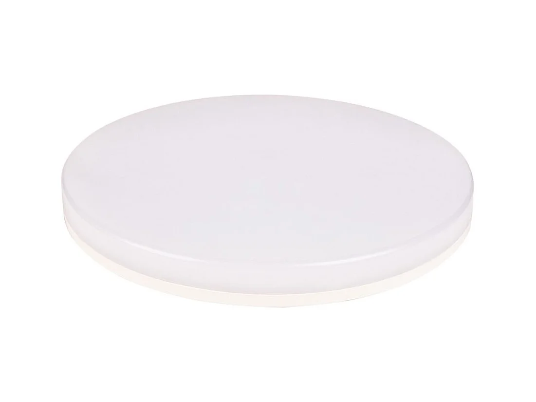 Plafonnier rond spécial Salle de Bain IP44 (15 W 1350lm 4000K) - Blanc - Voltman
