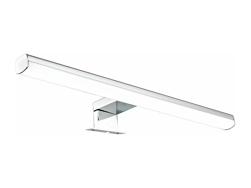 Applique de salle de bain 50cm chrome (10W 600lm 4000K IP44) - Voltman