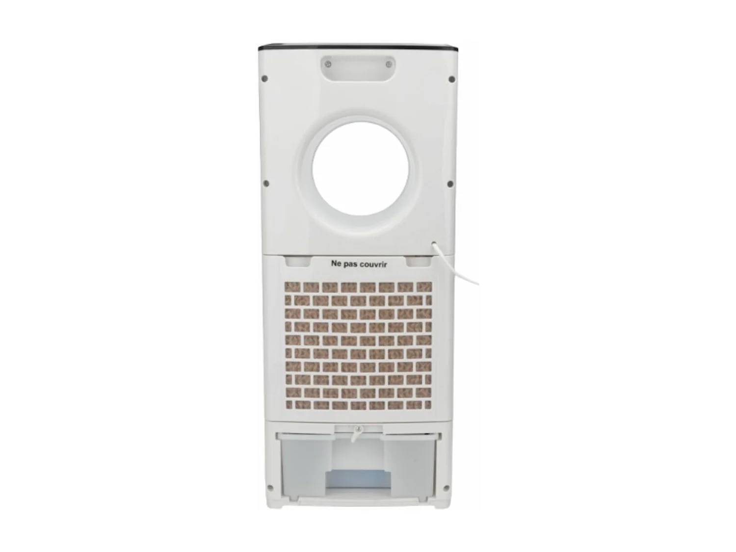 Rafraîchisseur d'air 4en1 humidificateur et purificateur - 80W - Blanc - réservoir 2L - Voltman