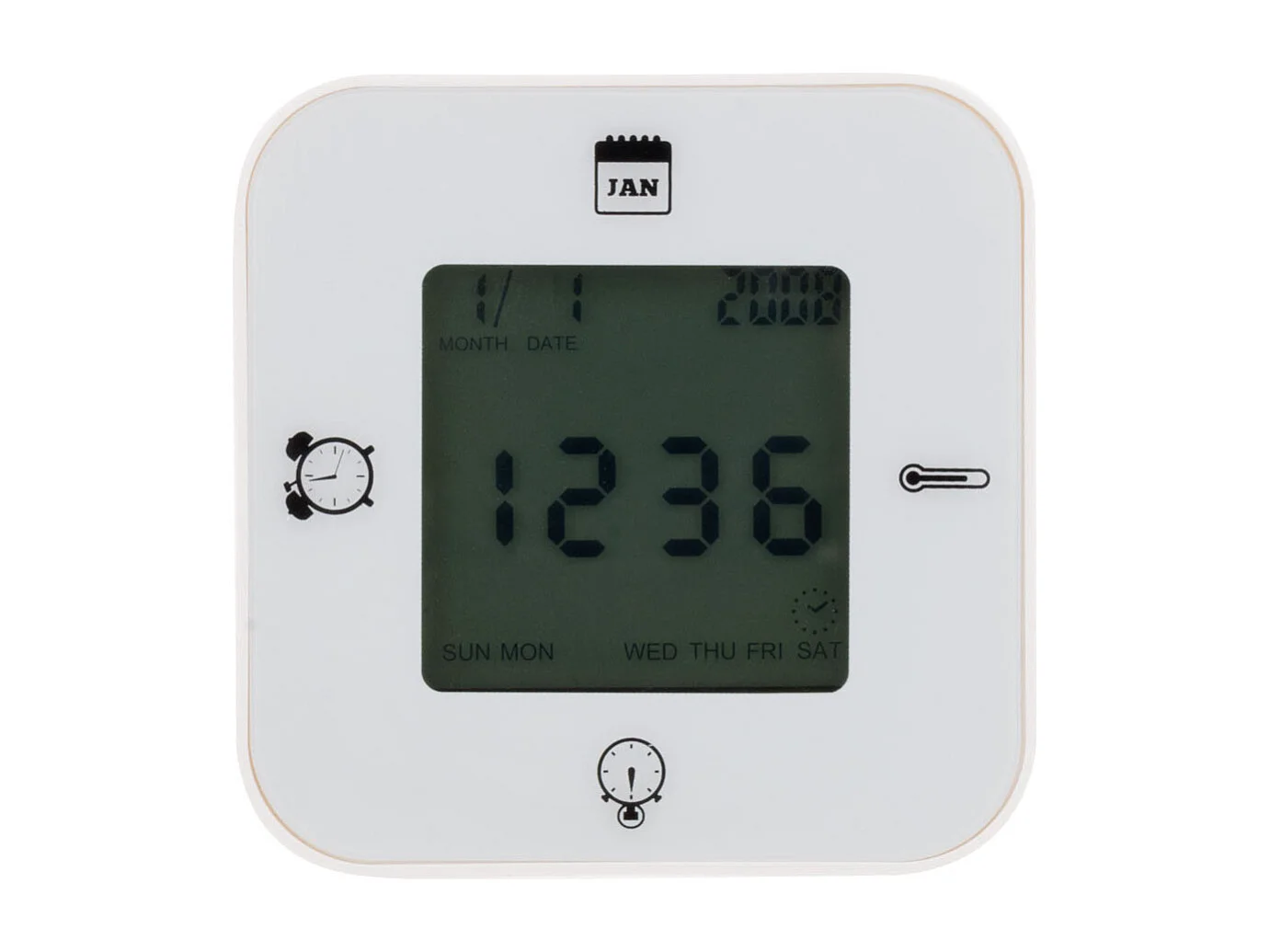 Thermomètre magique multifonction - Blanc - Otio