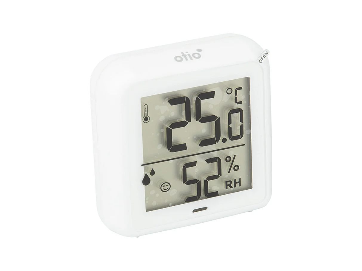 Thermomètre hygromètre intérieur + capteur - blanc - Otio