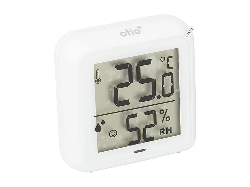 Thermomètre hygromètre intérieur + capteur - Blanc - Otio