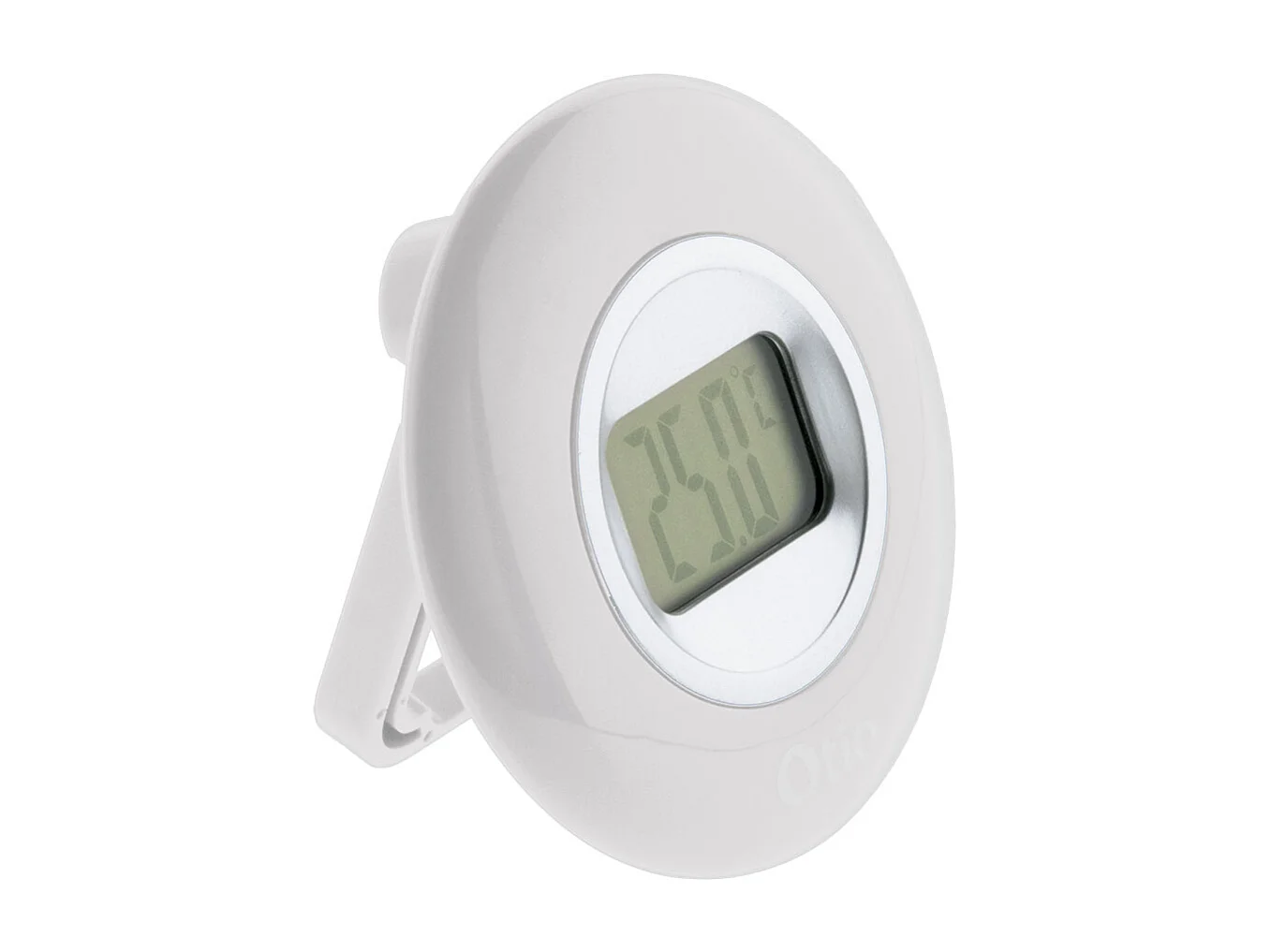 Weißes Innen-Thermometer mit LCD-Bildschirm Otio - Temperaturbereich von 0 bis 50°C