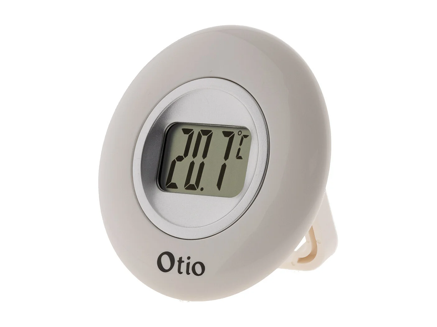 Weißes Innen-Thermometer mit LCD-Bildschirm Otio - Temperaturbereich von 0 bis 50°C