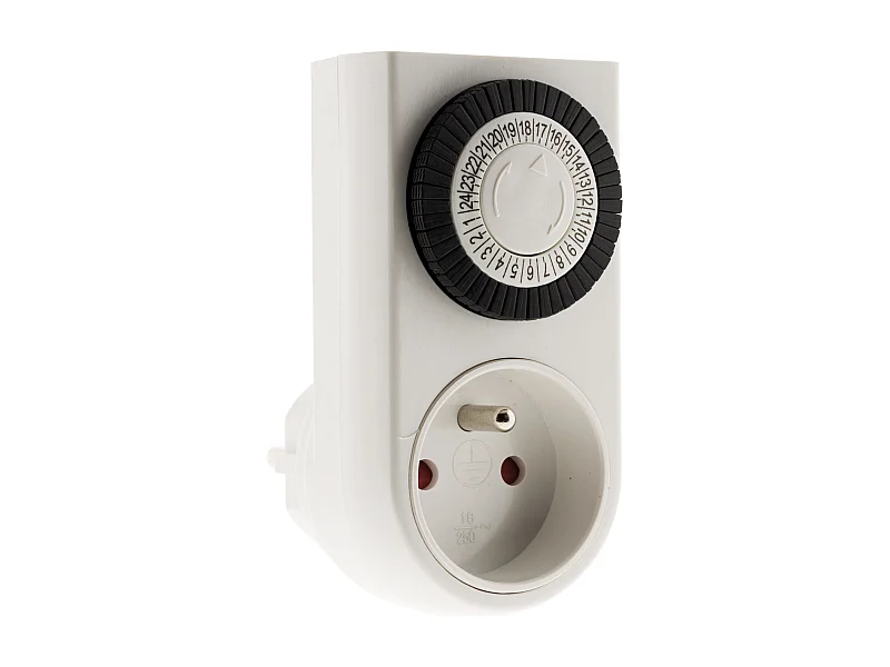 Timer giornaliero meccanico mini con interruttore luminoso - Otio