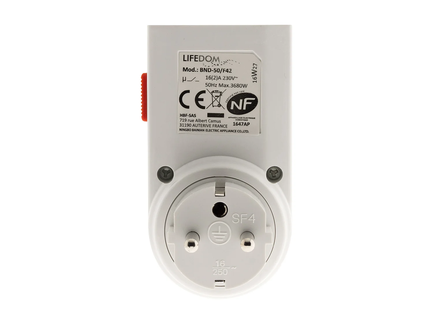 Timer giornaliero meccanico mini con interruttore luminoso - Otio