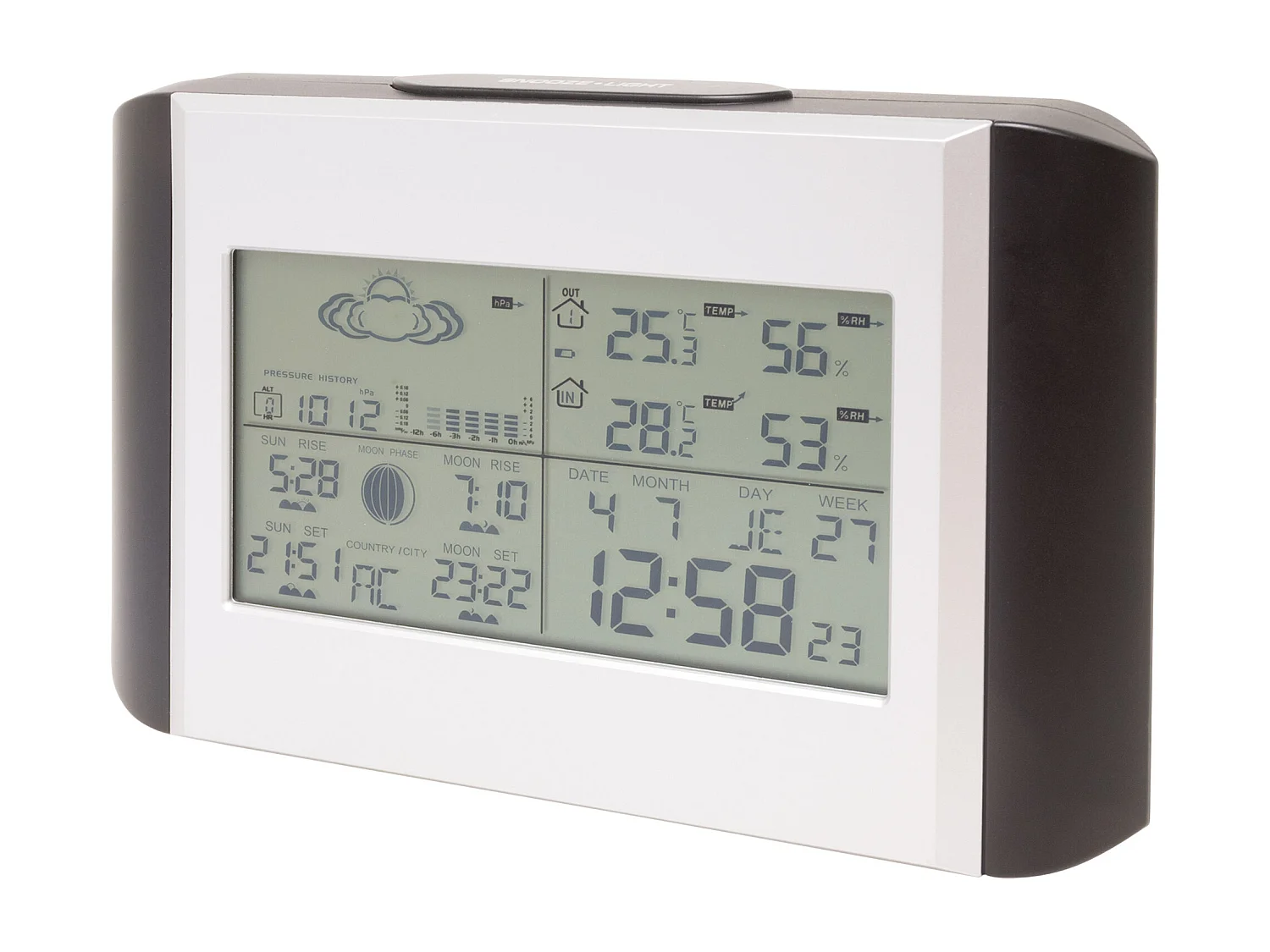 Station météo intérieure avec capteur extérieur sans fil - Zenitech